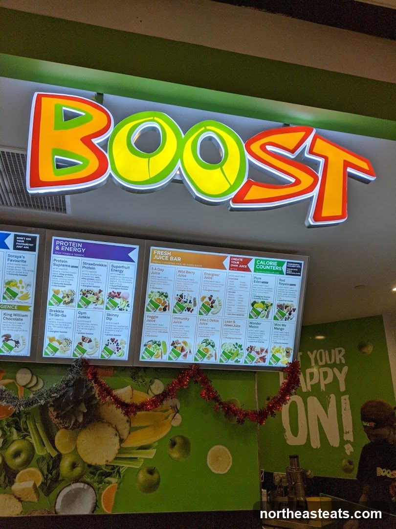 Boost Juice Bar Menu