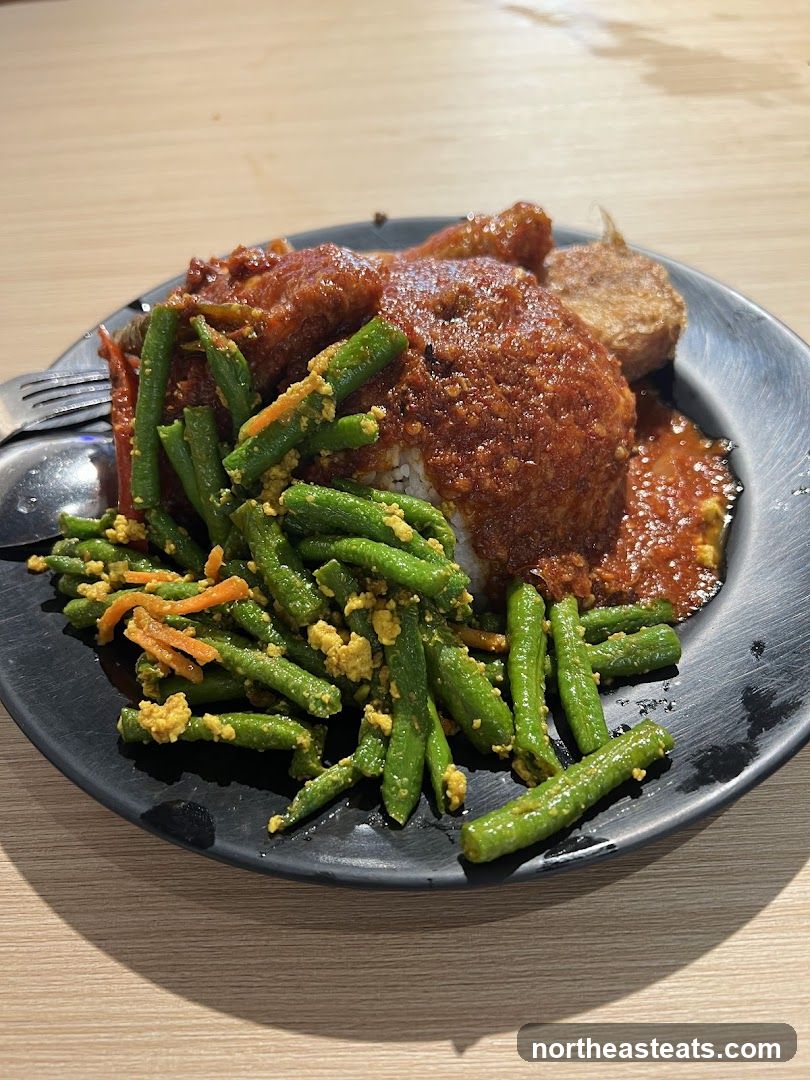Nasi Lemak with Fried Chicken