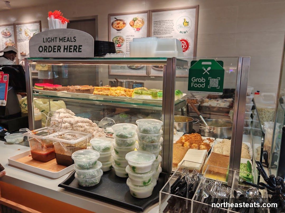 Food counter with desserts and light meals