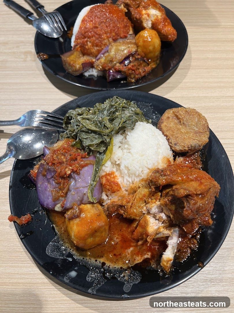 Two plates of rice with various toppings
