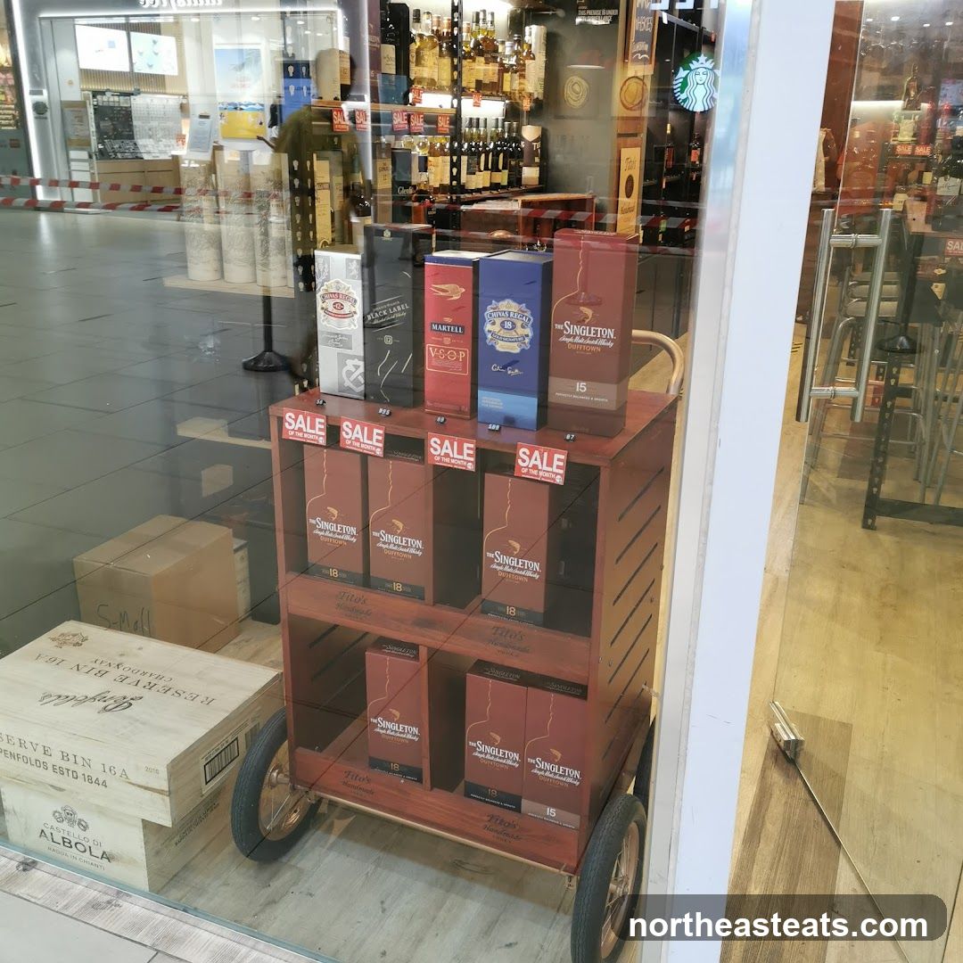 Whiskey Display Cart