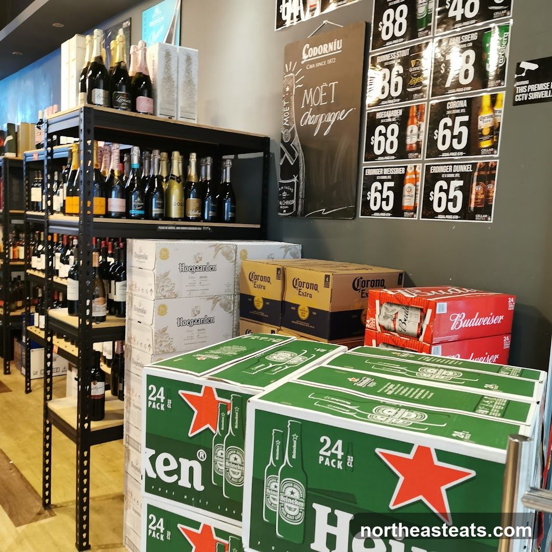 Alcohol display in a store