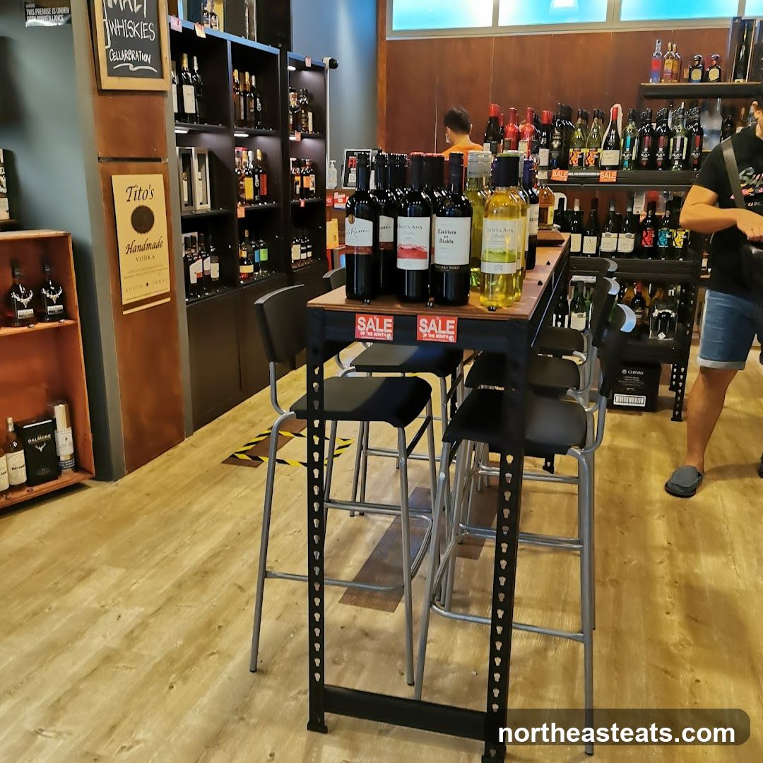 Wine and Liquor Store Display