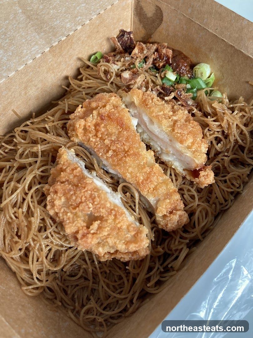 Fried Chicken with Noodles