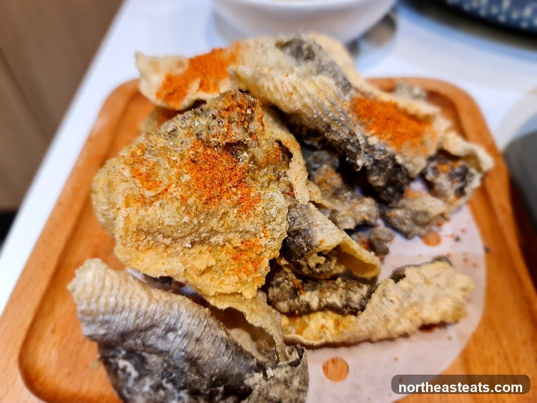 Crispy Fried Fish Skin Snack