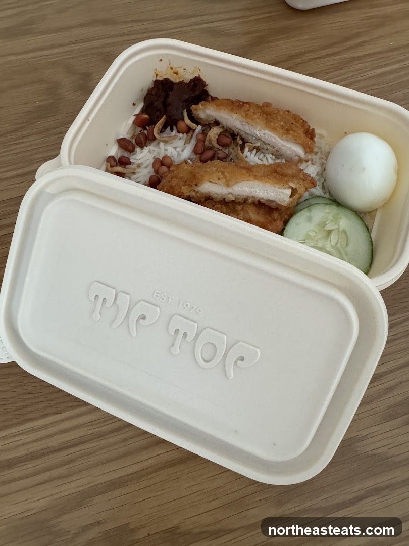 Nasi Lemak with Fried Chicken
