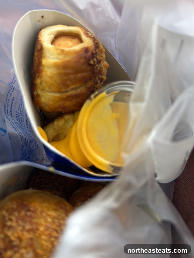 Pretzel Bites with Cheese Dip