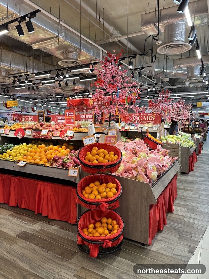 Supermarket Fruit Display