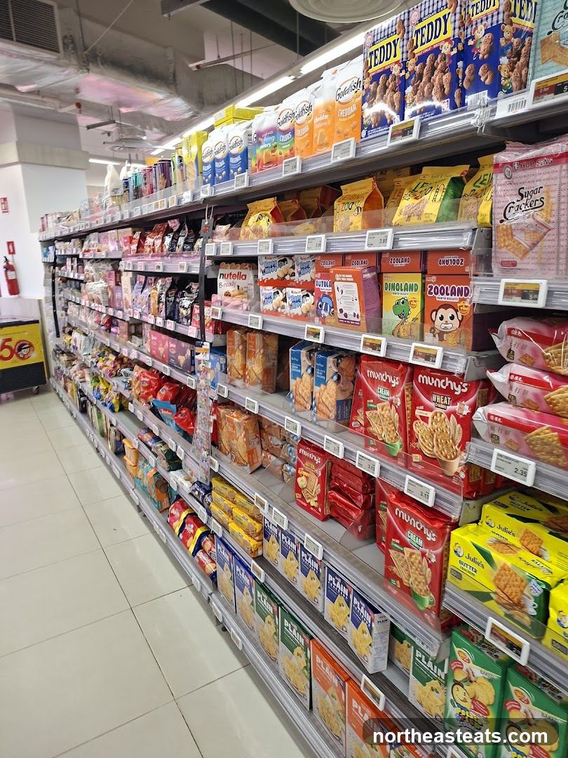 Snack Aisle in a Supermarket