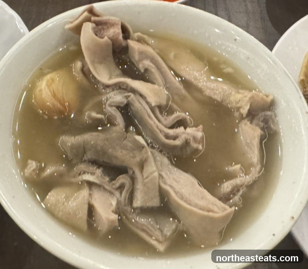 Bowl of Pork Intestine Soup