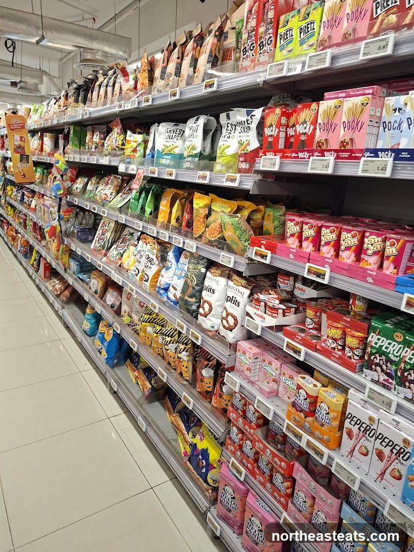Snack Aisle in a Supermarket