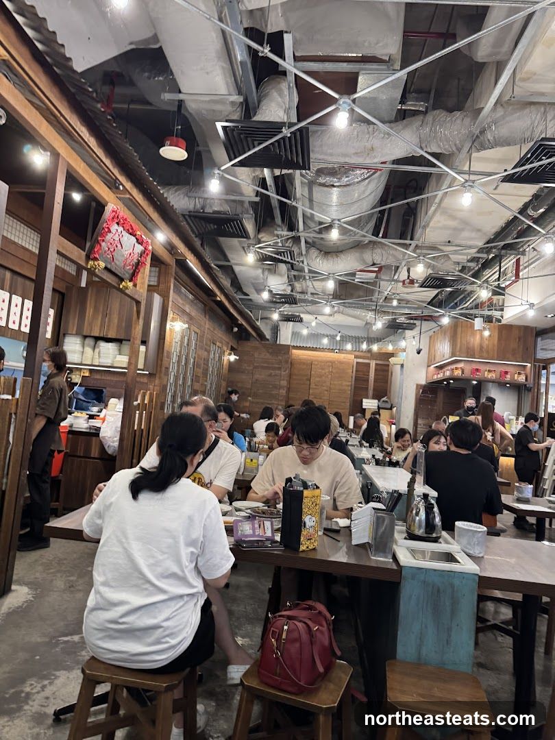 Restaurant Interior with Diners