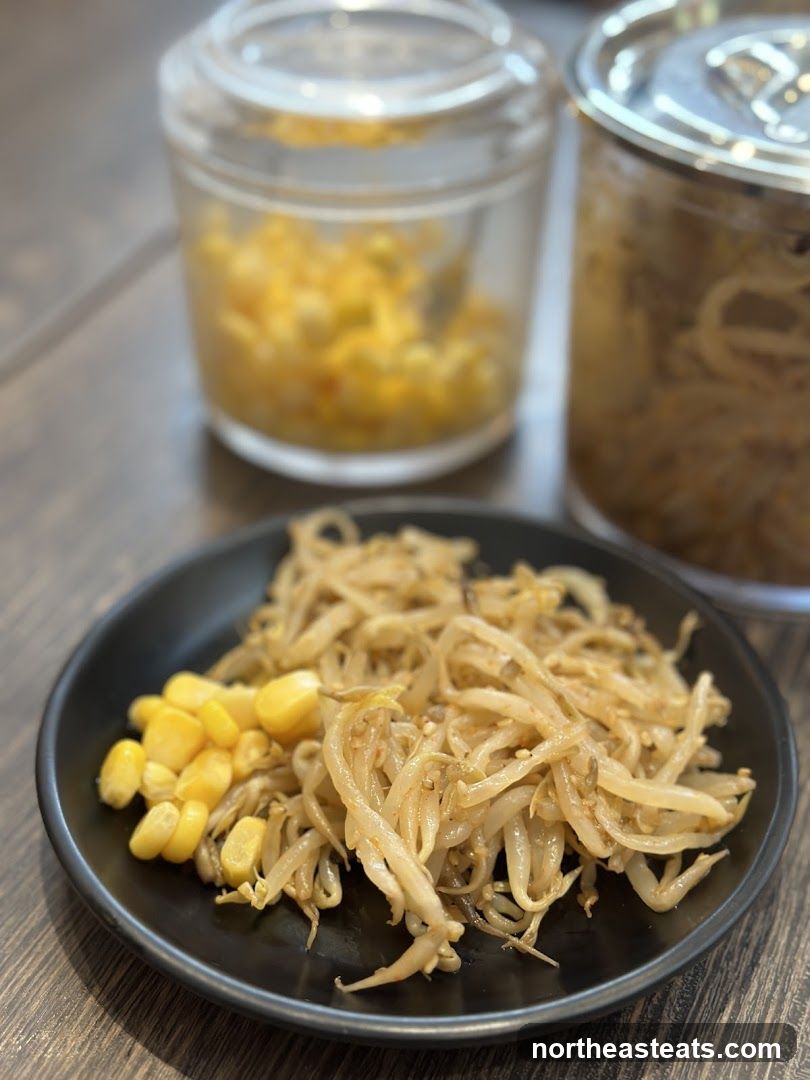 Bean Sprouts and Corn Side Dish