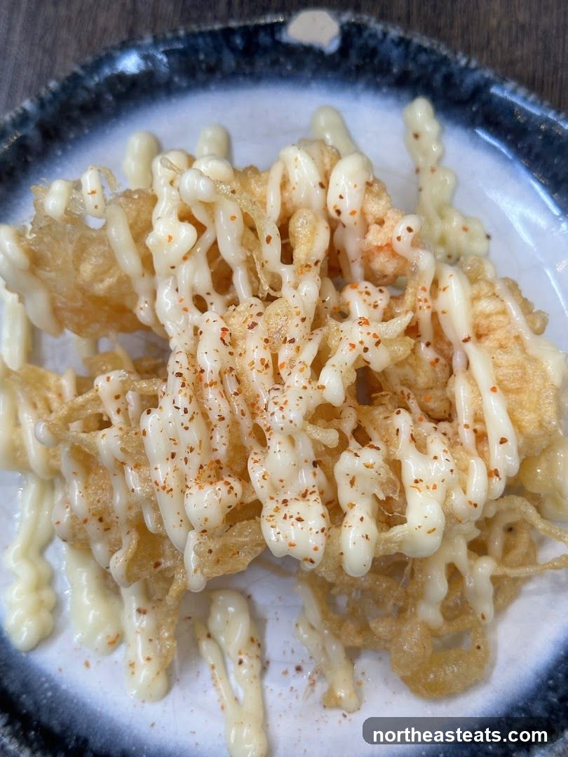 Fried Enoki Mushrooms with Mayonnaise