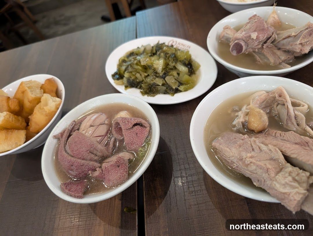 Pork Rib Soup and Sides