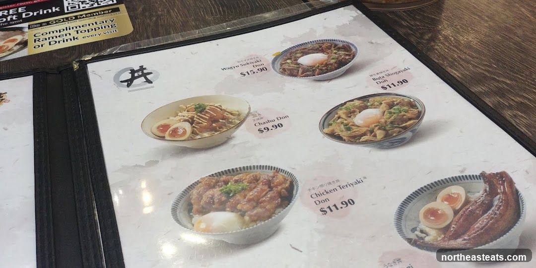 Donburi Menu