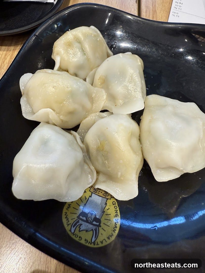 Dumplings on a Plate