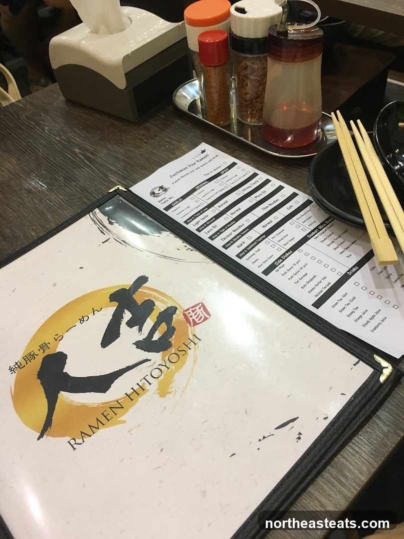 RAMEN HITOYOSHI Menu