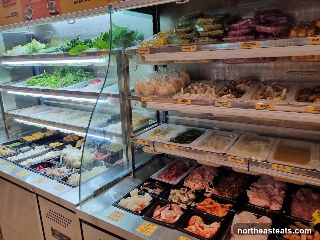 Hot Pot Ingredients Display