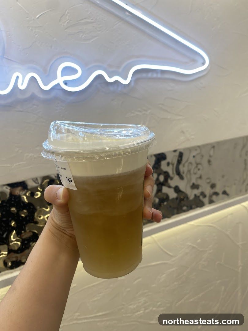 Drink with Neon Sign