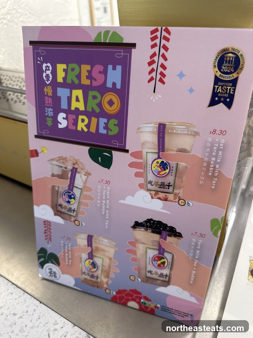 Fresh Taro Series Menu