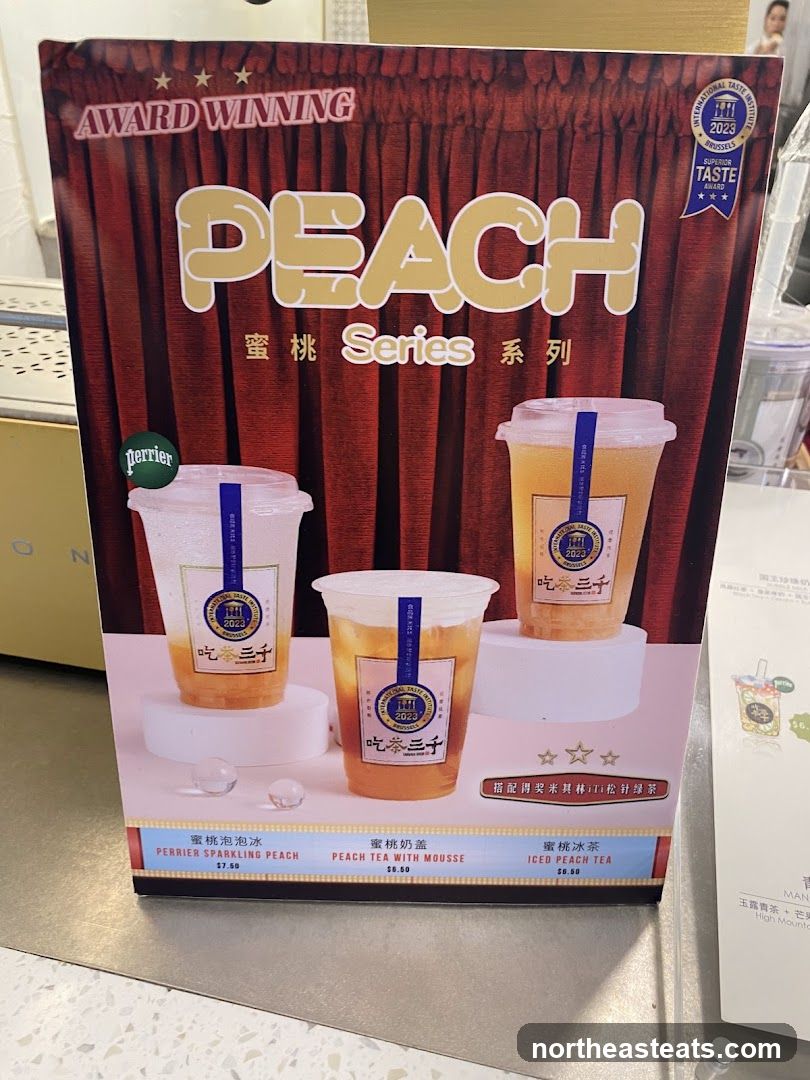 Peach Series Menu