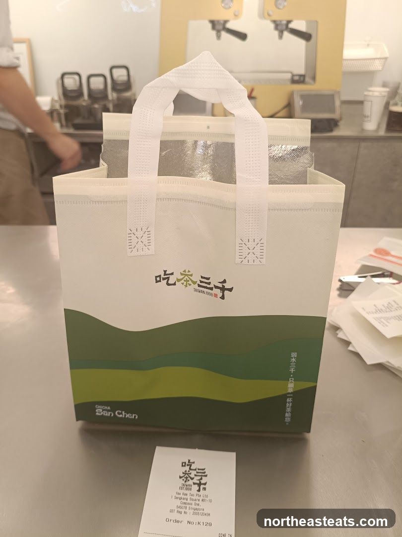Branded Shopping Bag and Receipt