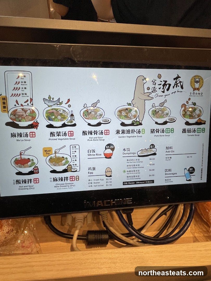 Soup Base Menu
