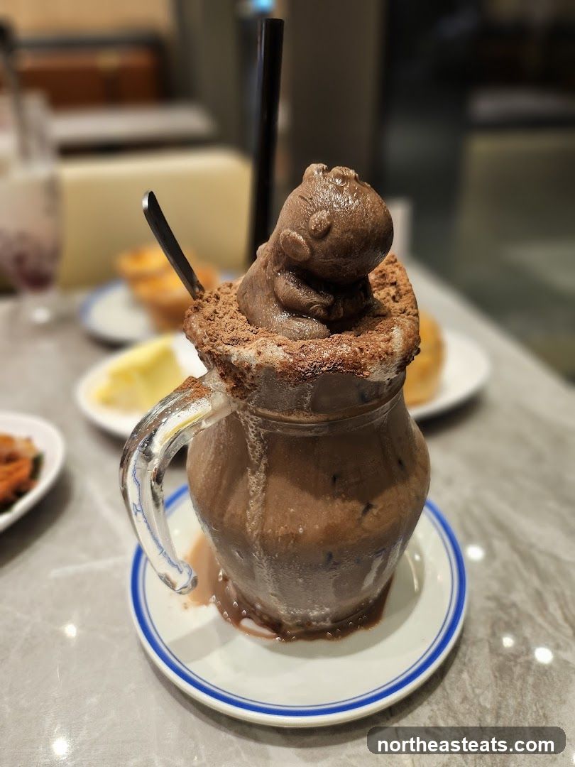 Chocolate Drink with Chocolate Figure