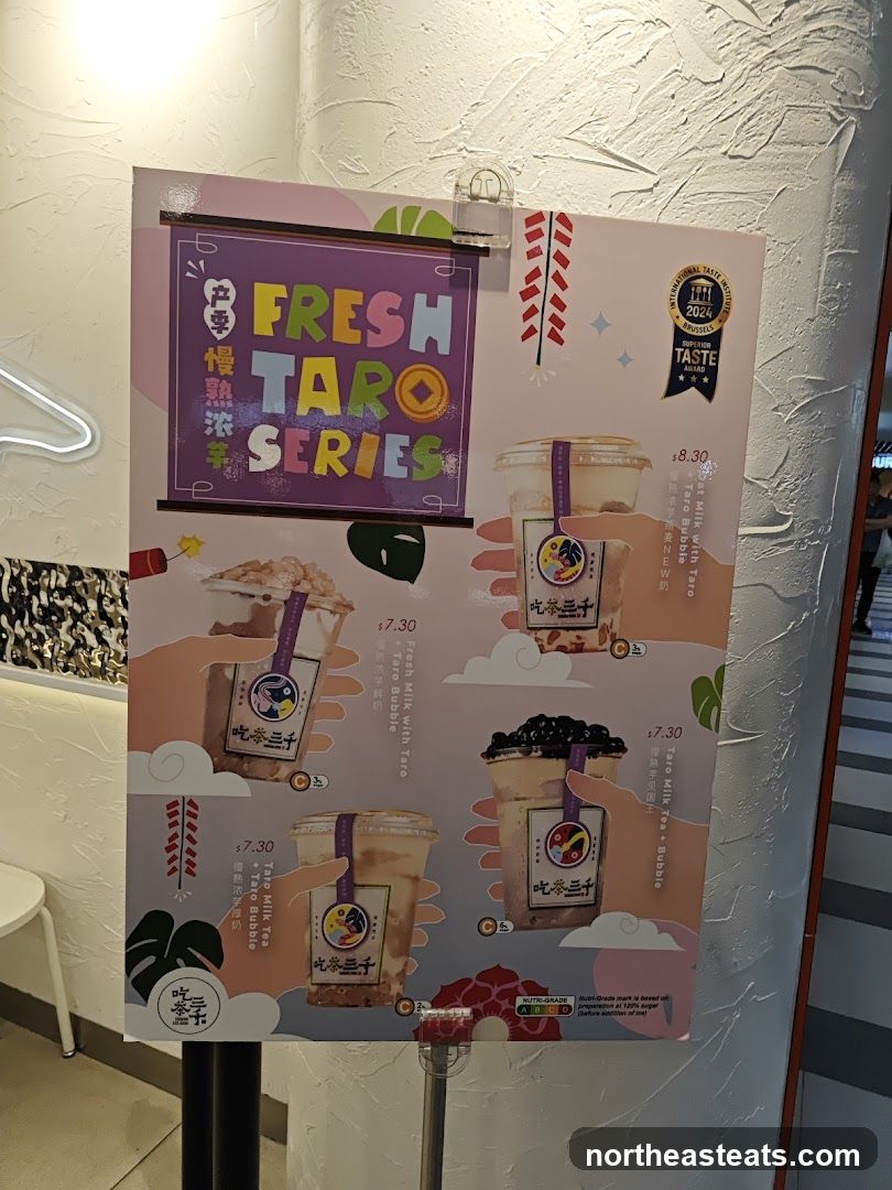 Fresh Taro Series Menu