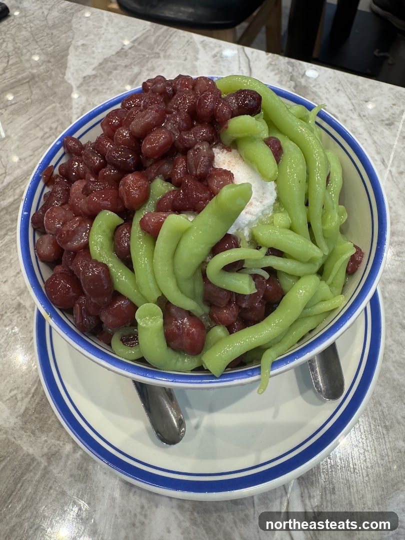 Red Bean and Chendol Dessert