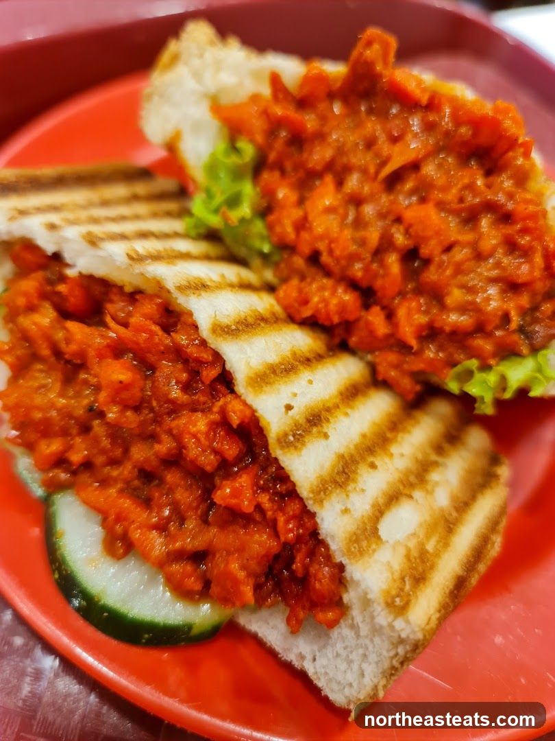 Sandwich on a Red Plate