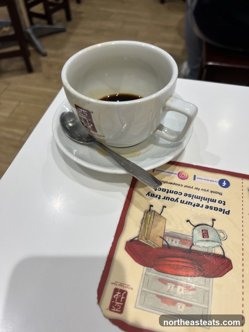 Coffee Cup and Tray Return Sign
