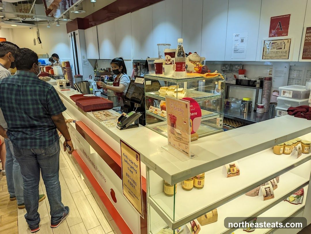Cafe Counter with Customers