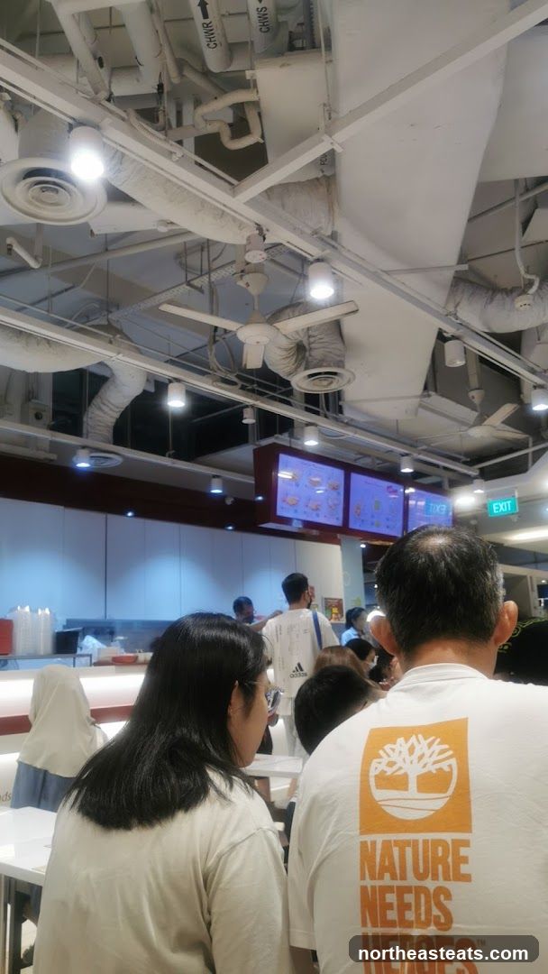 Food court with digital menus