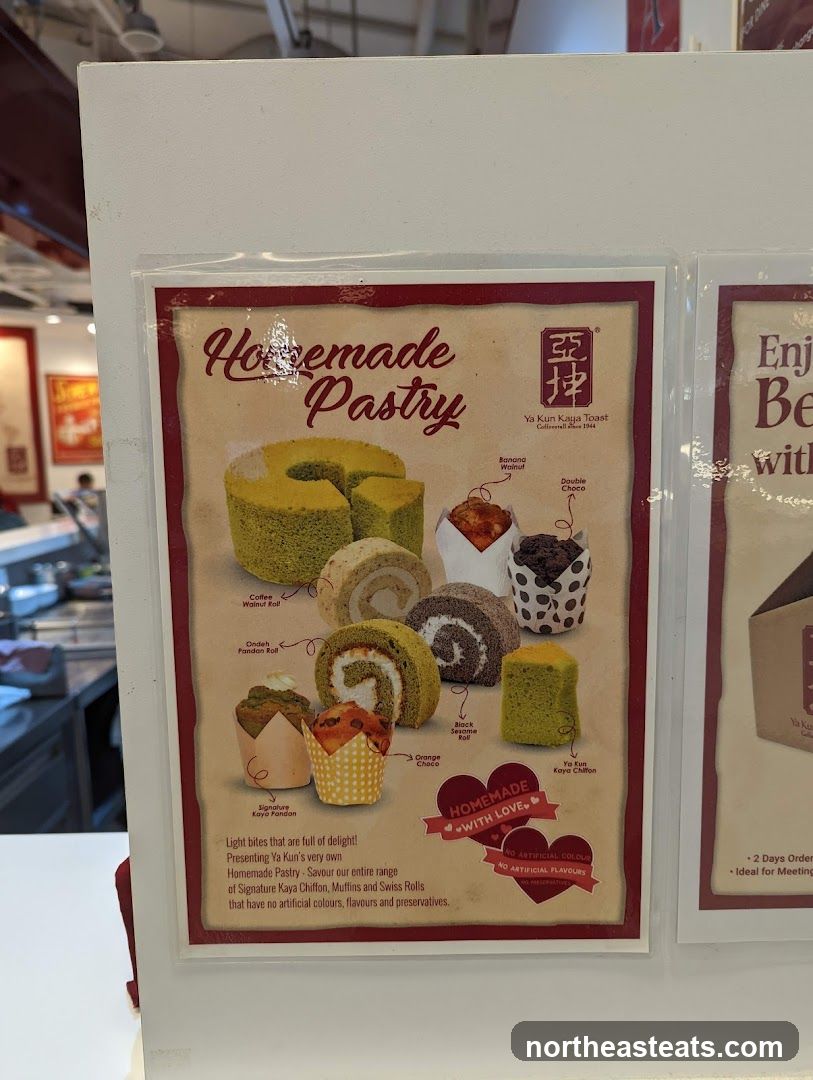 Homemade Pastry Menu