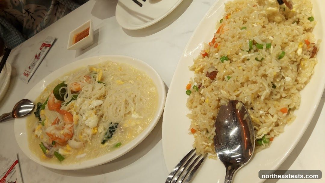 Seafood Noodles and Fried Rice
