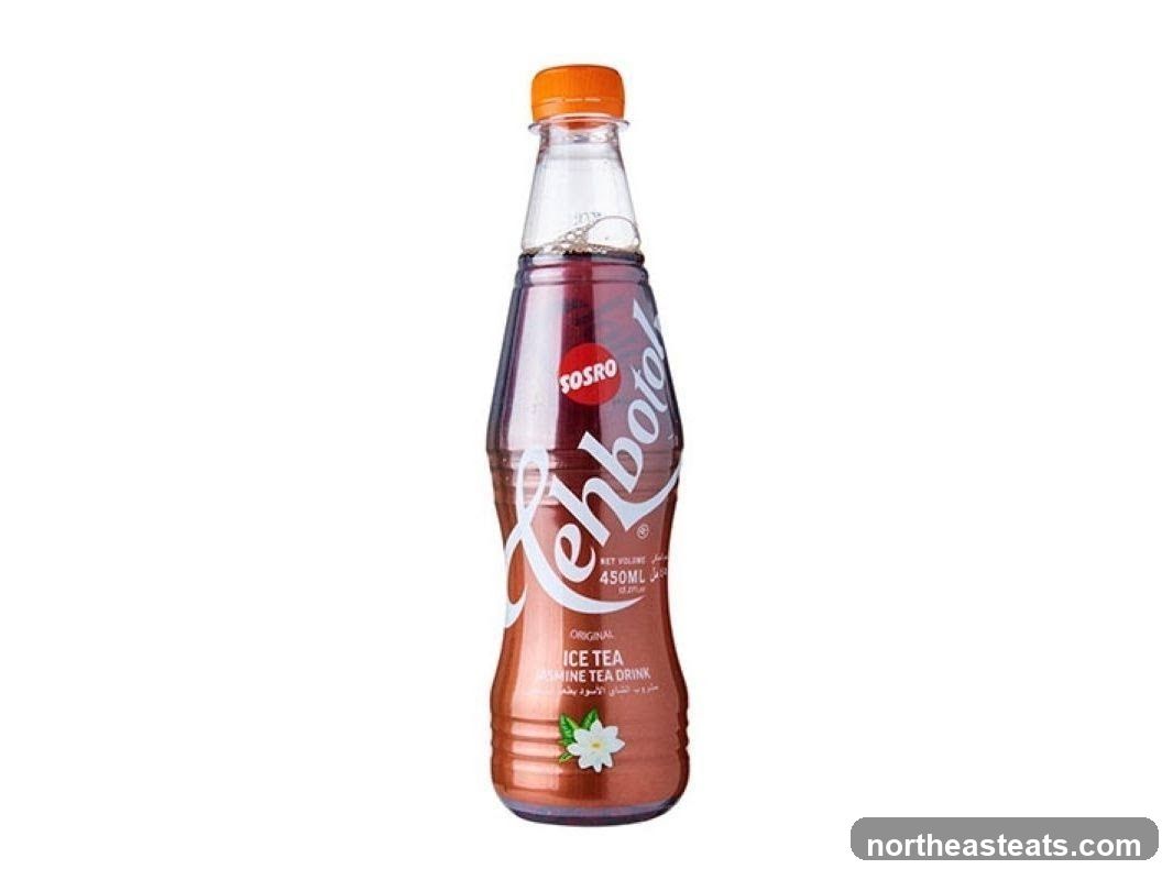 Bottle of Teh Botol Sosro Original Ice Tea Jasmine Tea Drink