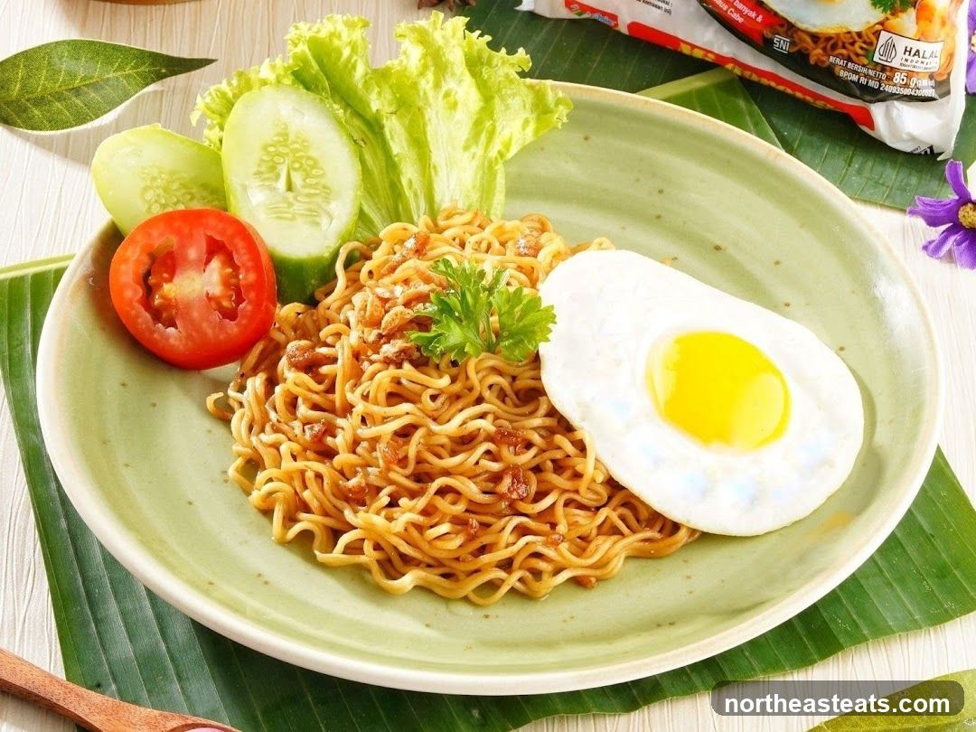 Instant Noodles with Fried Egg