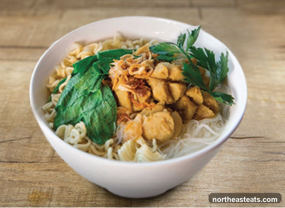 Bowl of Noodles with Meatballs
