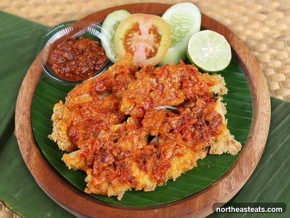 Fried chicken with chili sauce