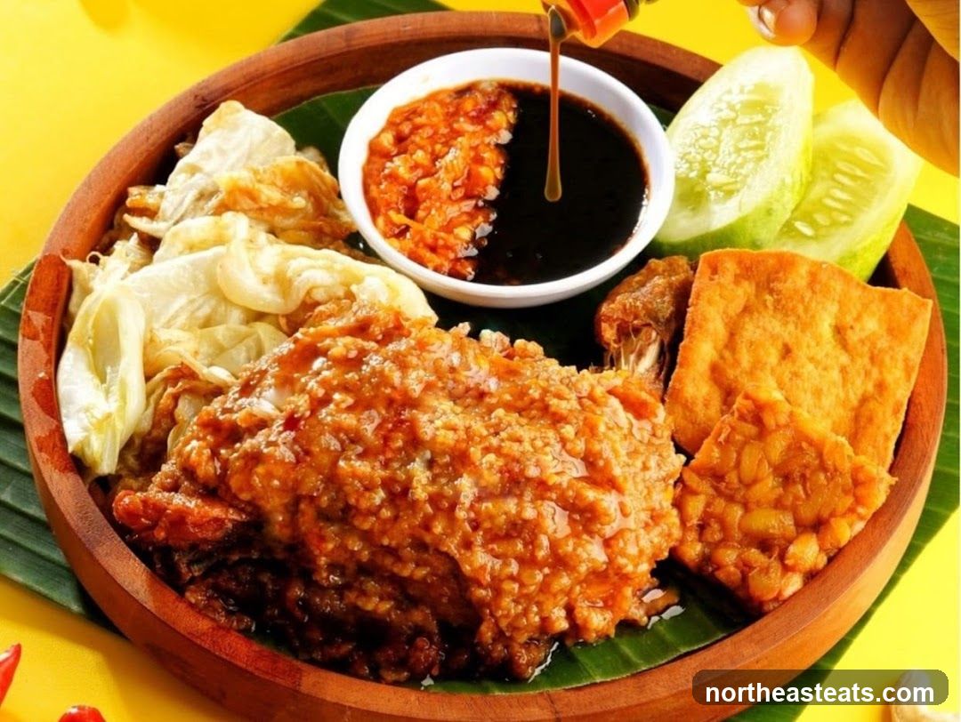 Indonesian Fried Chicken Platter