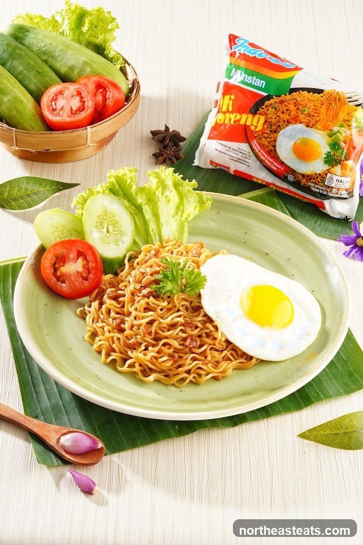 Instant Noodles with Fried Egg