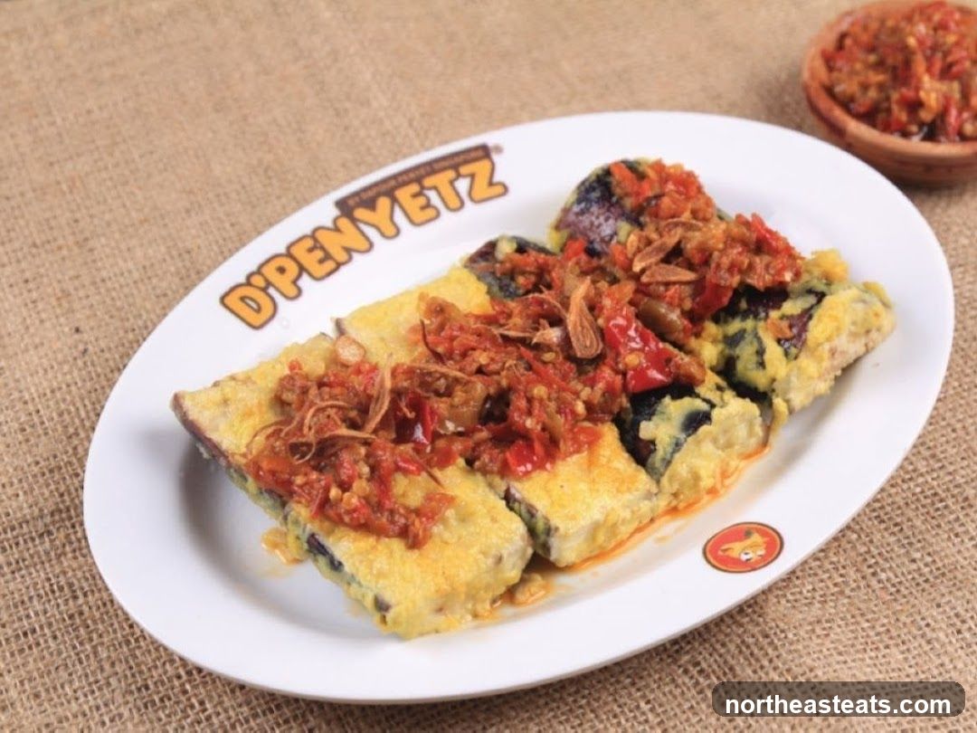 Fried Eggplant with Chili Sauce