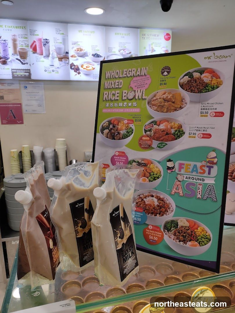 Mr Bean Menu and Drinks