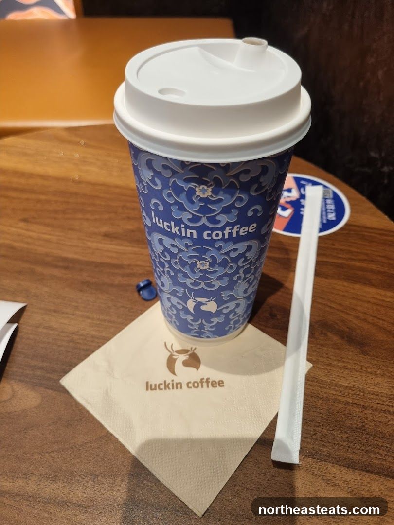 Luckin Coffee Cup and Napkin
