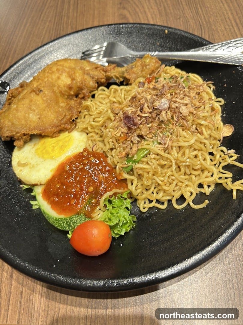 Fried Chicken with Noodles