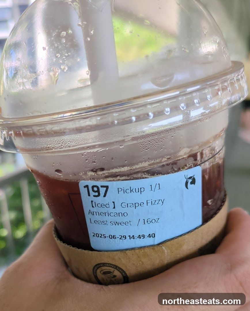 Iced Grape Fizzy Americano