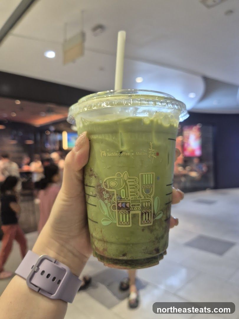 Green Drink with Decorative Cup