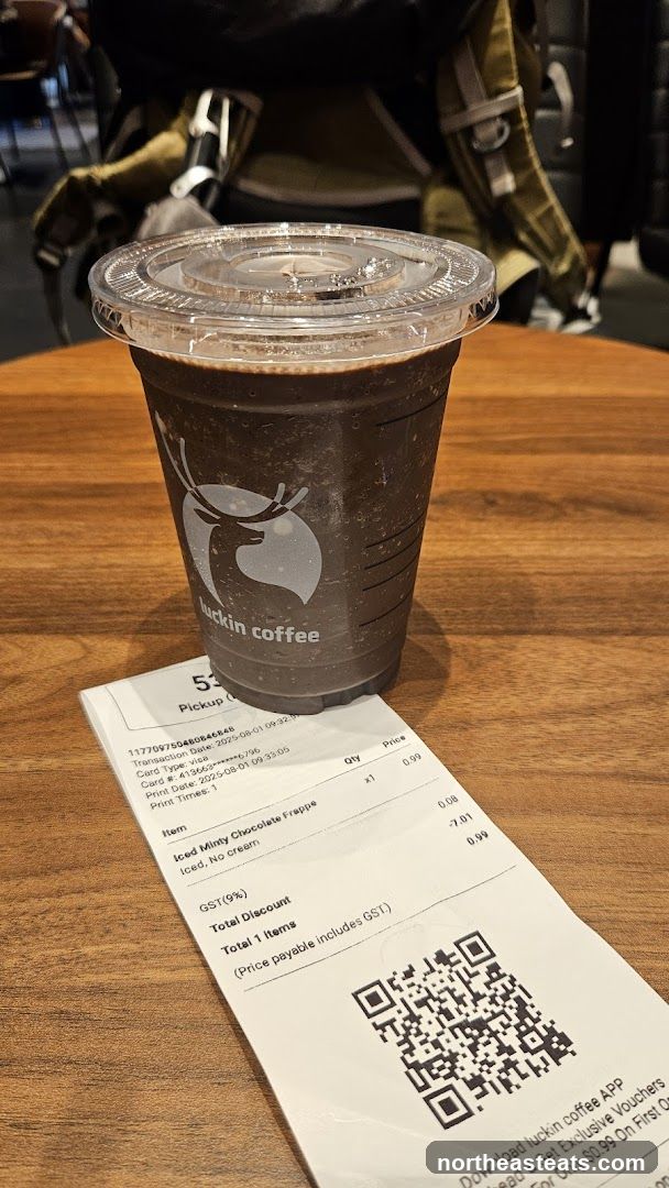 Luckin Coffee Receipt and Drink